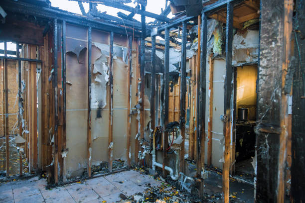 Professional Fire Damage Removal technician working in Swannanoa, NC